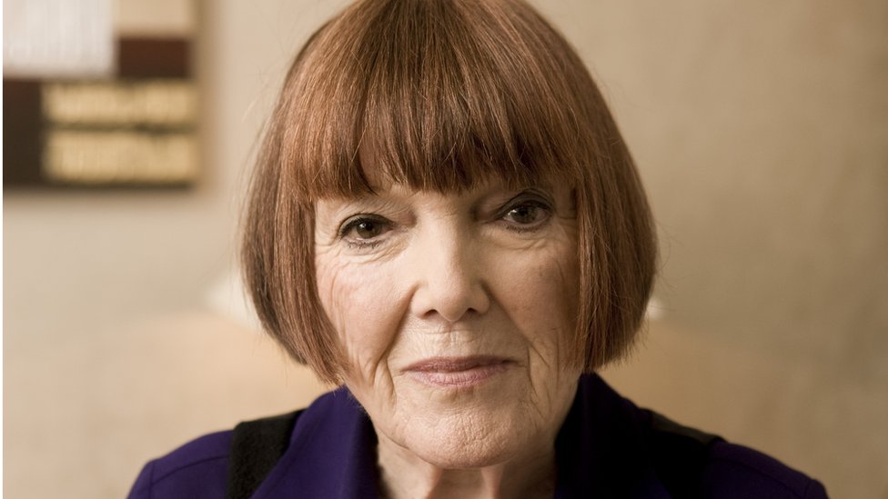 La diseñadora de moda Mary Quant en Londres en 2009. (GETTY IMAGES)