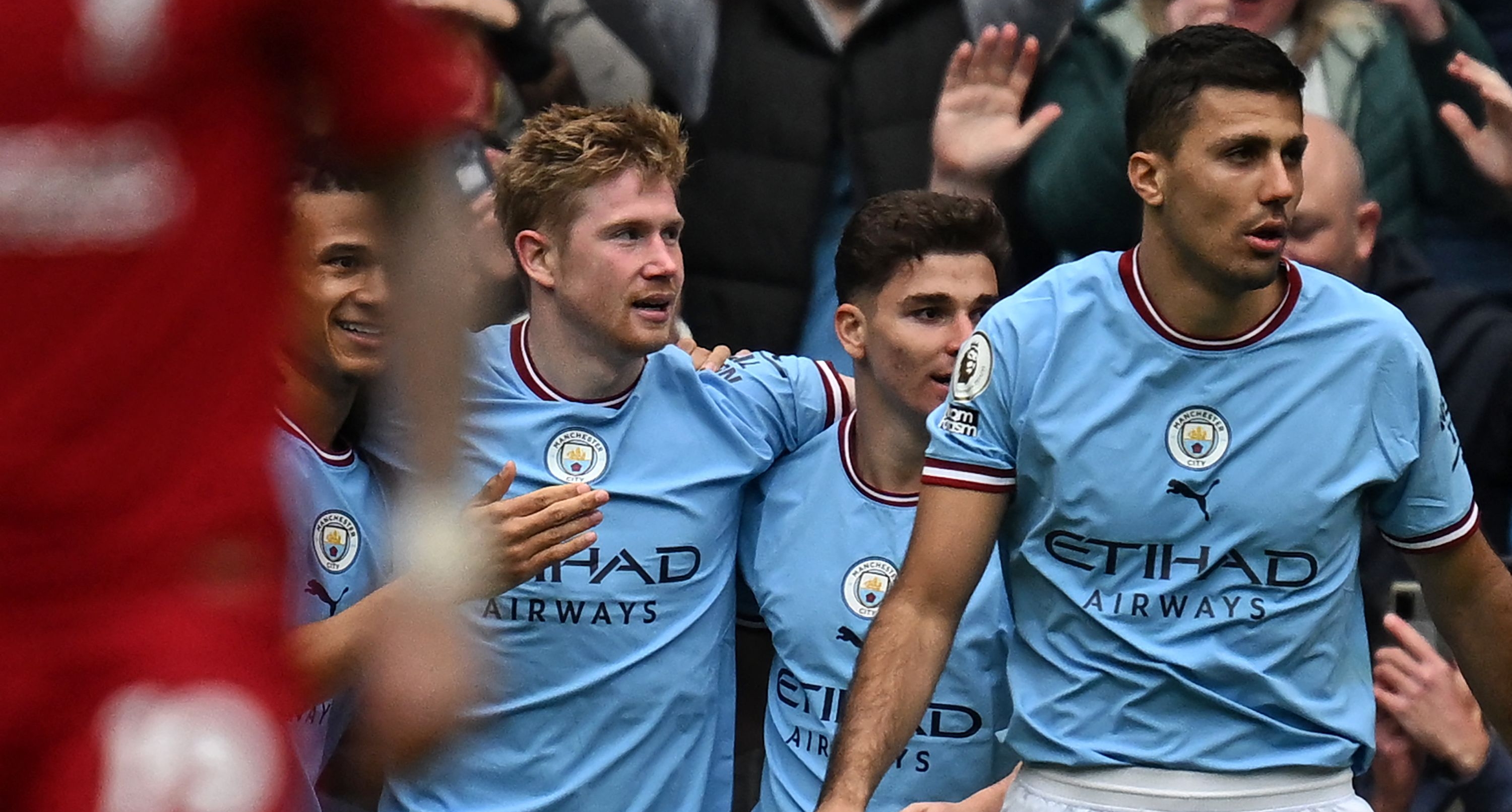 Manchester City le ganó al Liverpool de Klopp. Foto Prensa Libre (AFP)