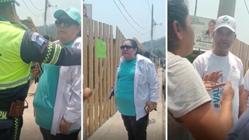 Una afiliada del partido Valor disparó en medio de una discusión luego de una actividad política. (Foto Prensa Libre: Captura de video)
