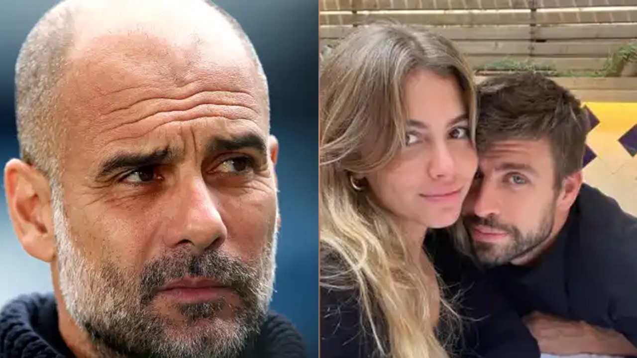 Pep Guardiola y Clara Chía Martí