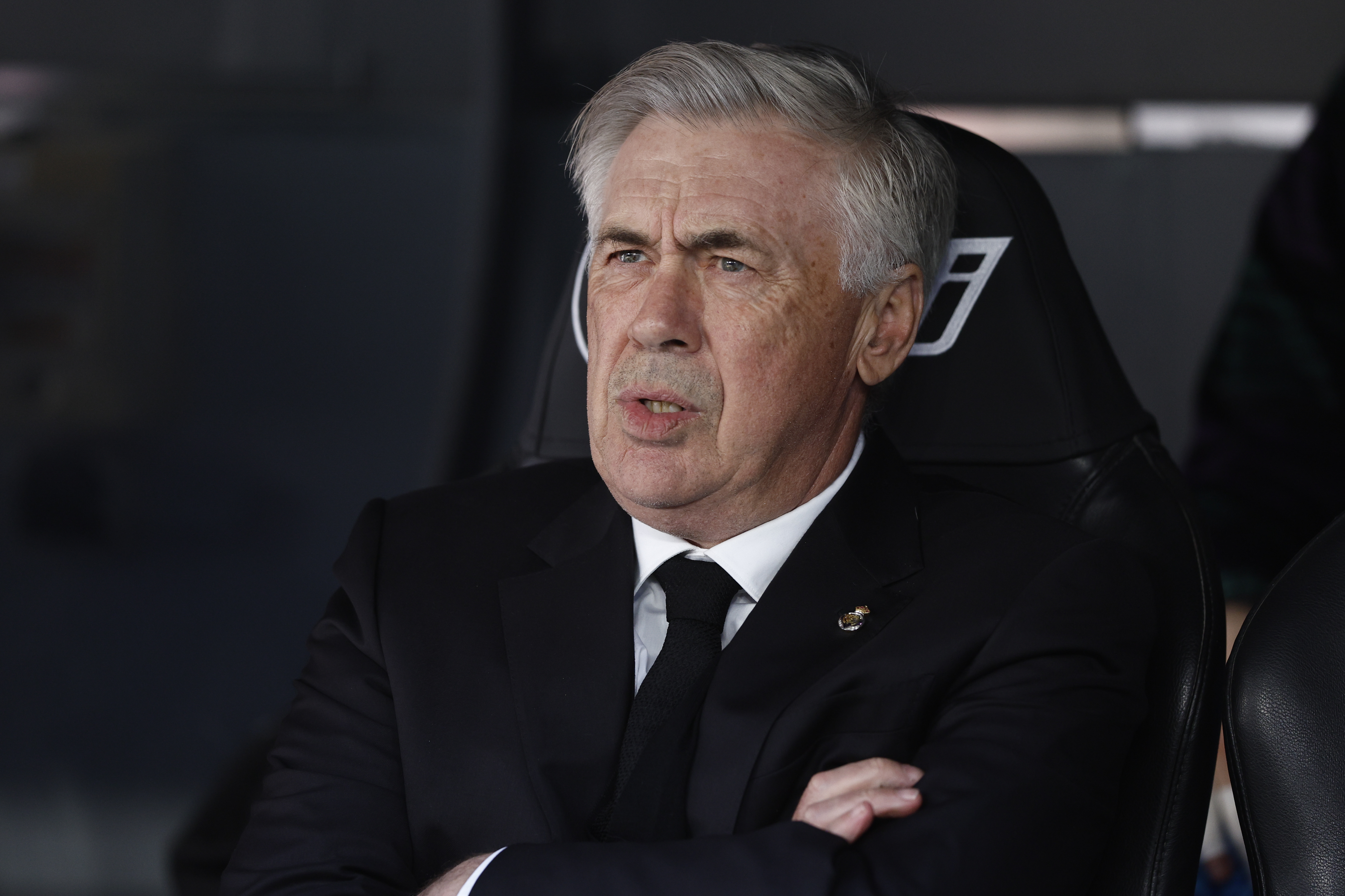 El entrenador del Real Madrid, Carlo Ancelotti antes del partido de Liga que el Real Madrid y el Valladolid disputaron el pasado domingo. (Foto Prensa Libre: EFE)