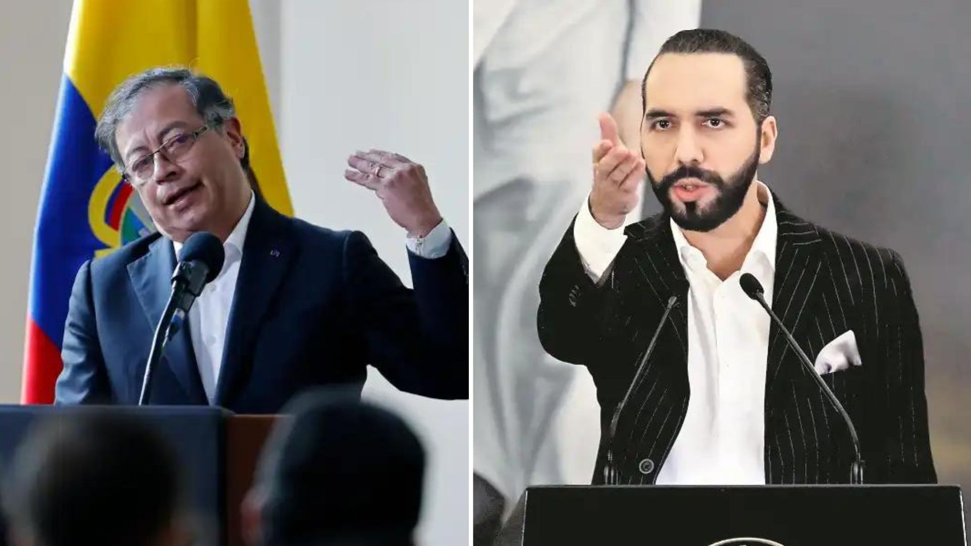 gustavo petro colombia y nayib bukele el salvador