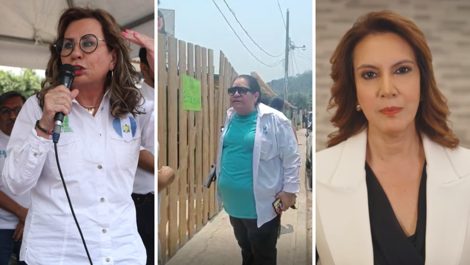 Luego de un incidente protagonizado por una afiliada del partido Valor, Zury Ríos y Sandra Torres cruzaron señalamientos