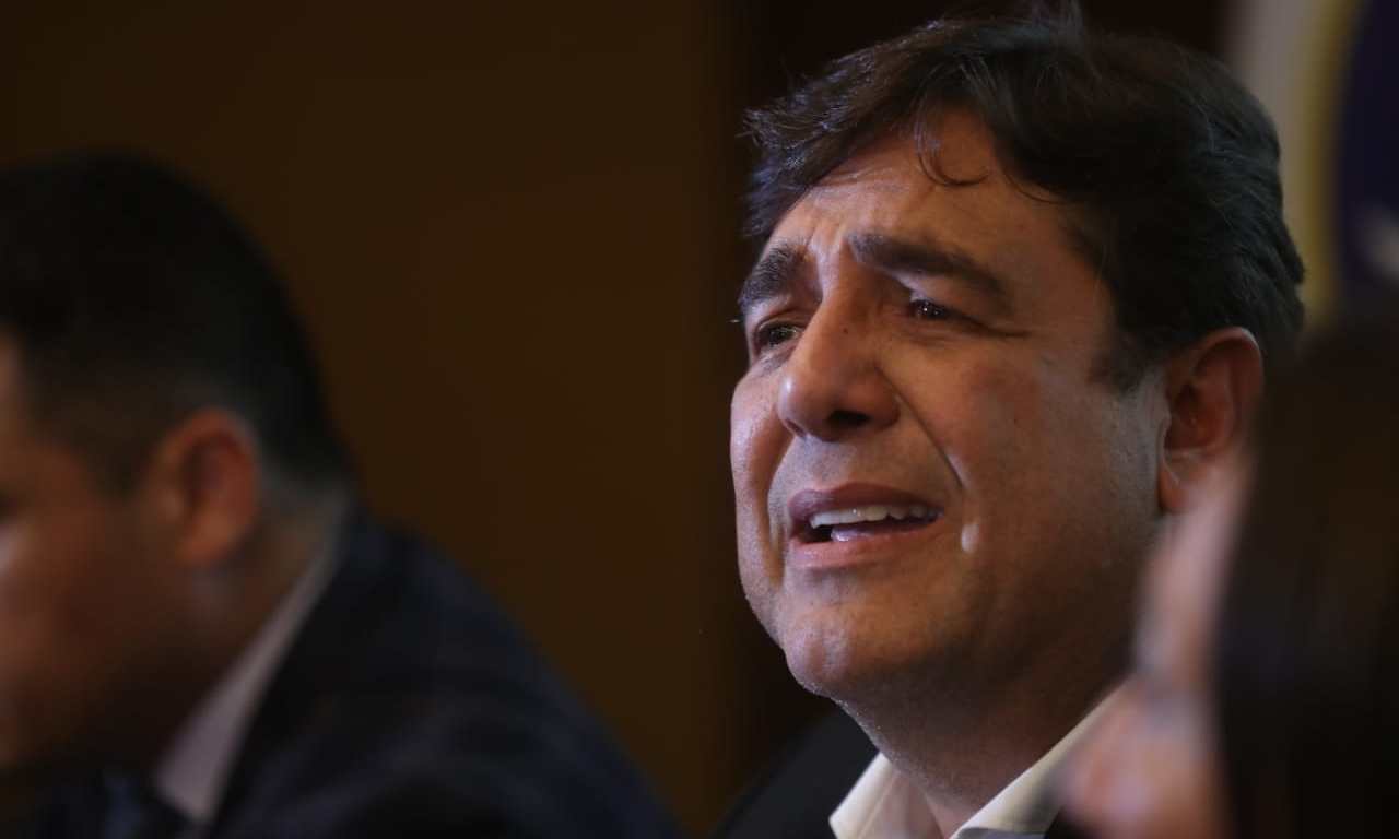 Carlos Pineda, candidato a la Presidencia por Prosperidad Ciudadana. (Foto Prensa Libre: Juan Diego González)