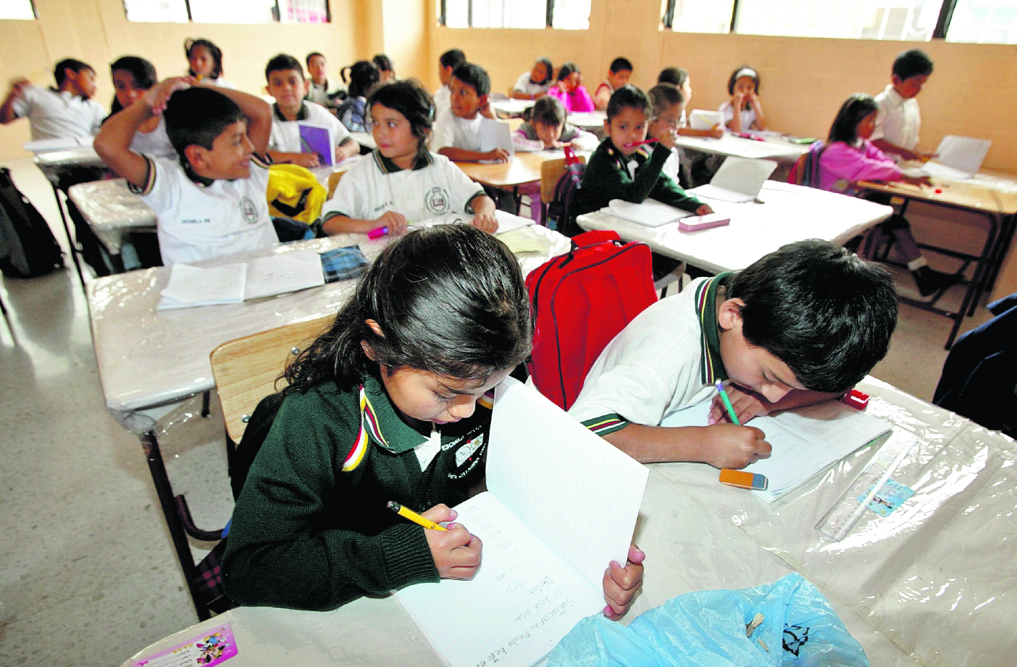 Los resultados de la evaluación diagnostica que el Mineduc hizo a los estudiantes en el 2022 muestra habilidades por debajo del nivel necesario para el grado que cursan. (Foto Prensa Libre: Hemeroteca PL)