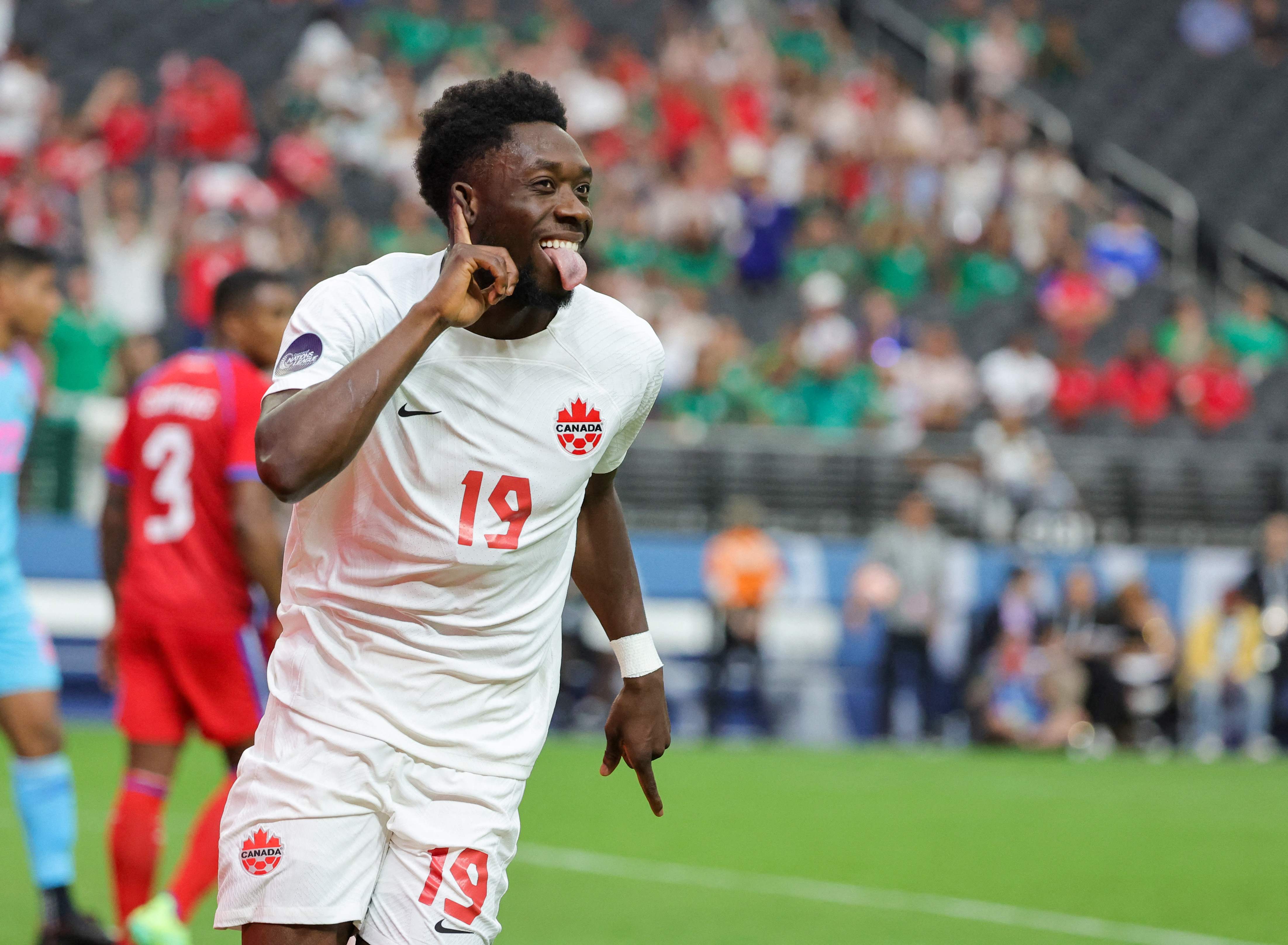 Alphonso Davies será la gran ausencia de los canadienses. (Foto Prensa Libre: AFP)