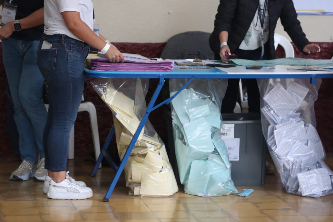 Conteo de votos en Guatemala'