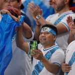 Aficionados de Guatemala durante un partido de la Selección en Estados Unidos.