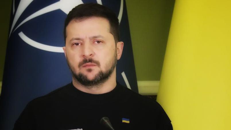 El presidente de Ucrania, Volodymyr Zelensky, no está satisfecho con la decisión de la OTAN.