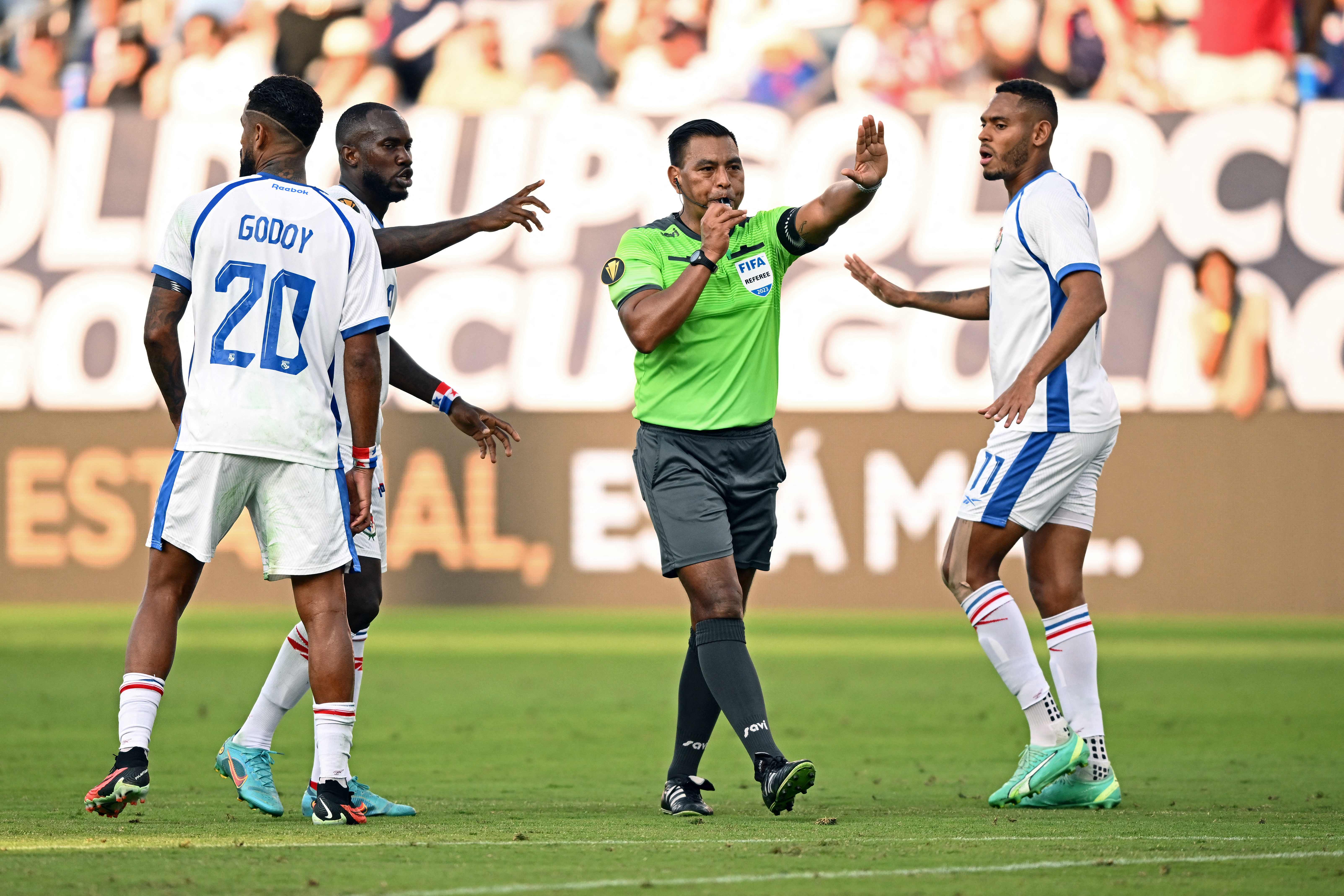 Walter López durante la Copa Oro 2023 en el duelo entre Panamá y EE. UU.