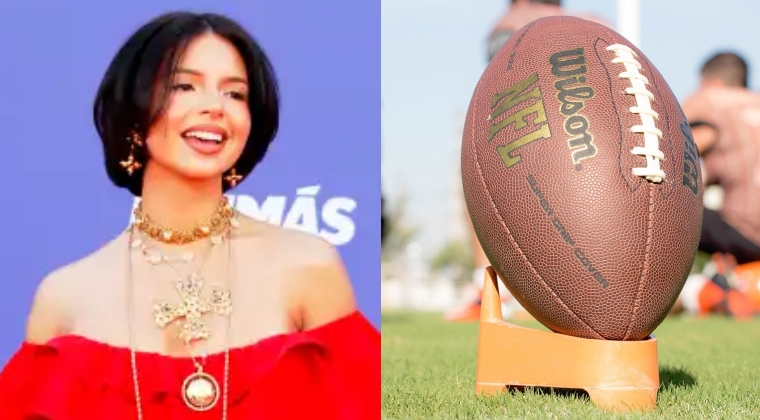 Ángela Aguilar jugador de la NFL