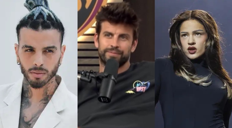 Piqué, Rauw Alejandro y Rosalía