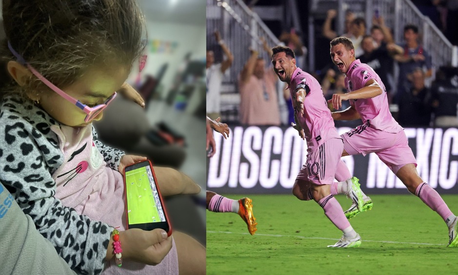 Lionel Messi y la reacción de una aficionada