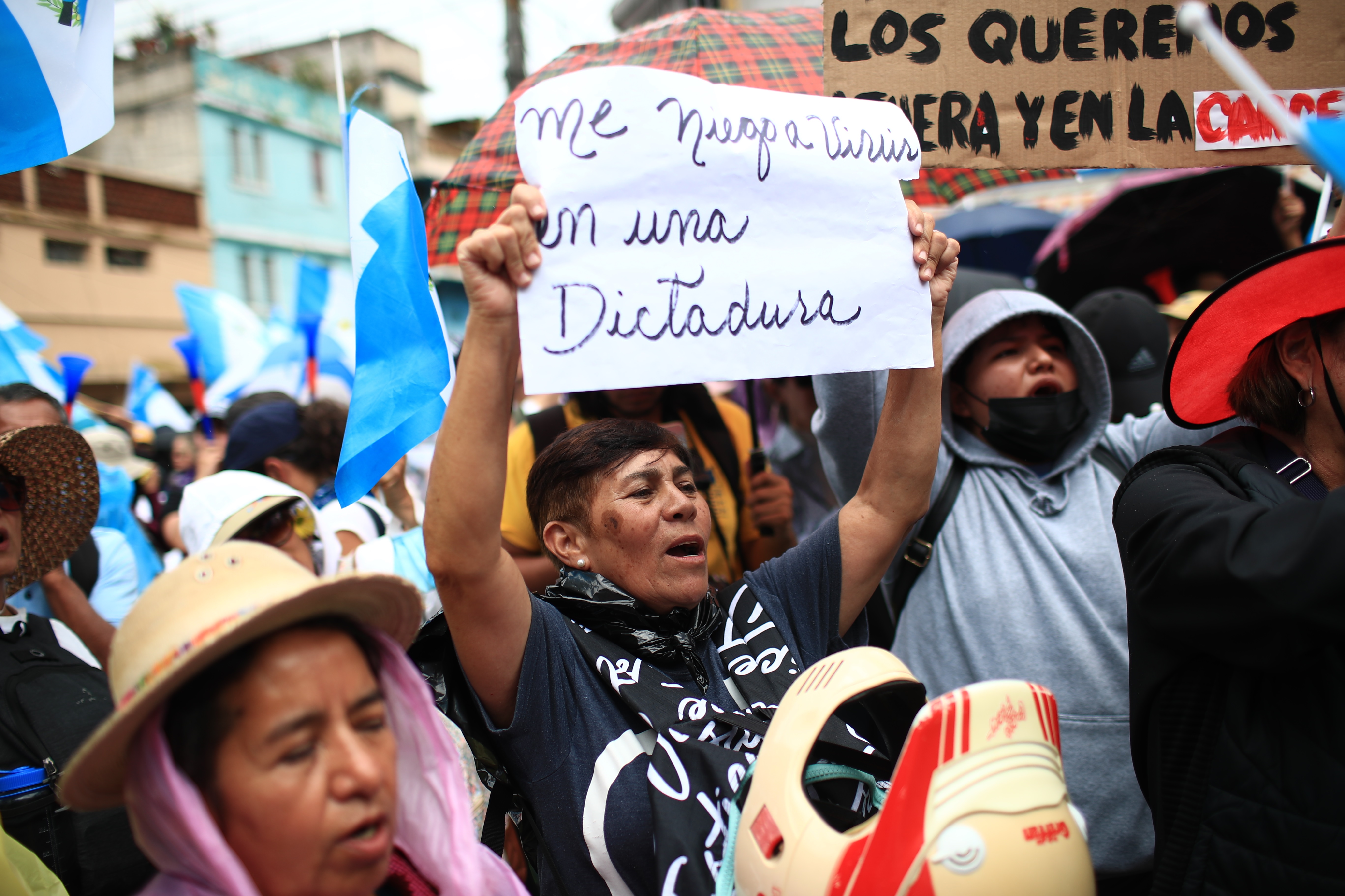 La persecución del MP al partido Movimiento Semilla ha general múltiples manifestaciones. (Foto Prensa Libre: Carlos Hernández)