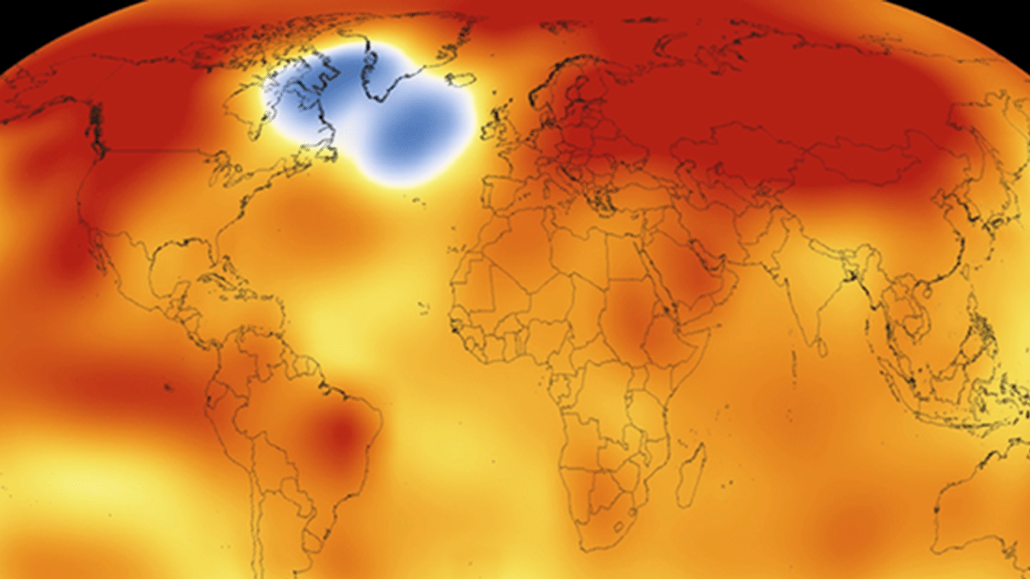 El blob frío está cerca de Groenlandia. 
GETTY IMAGES
