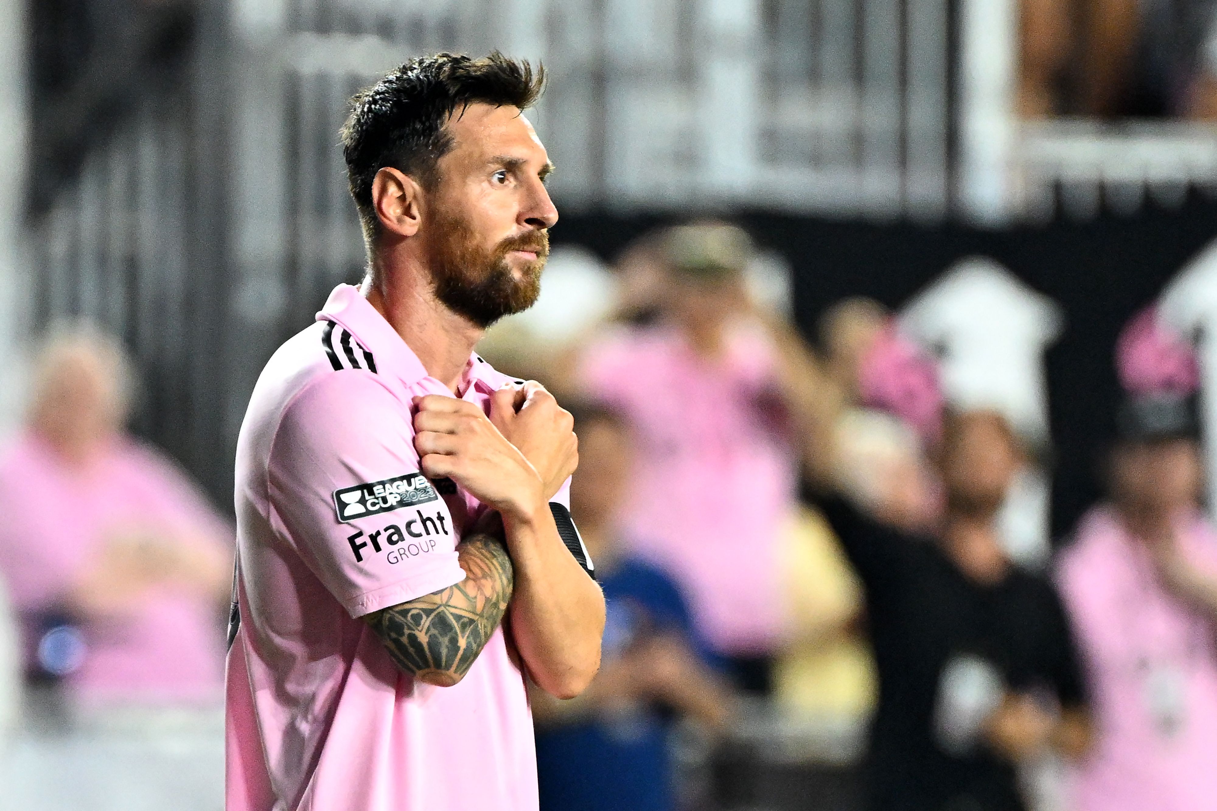 Lionel Messi celebra un gol con el Inter Miami