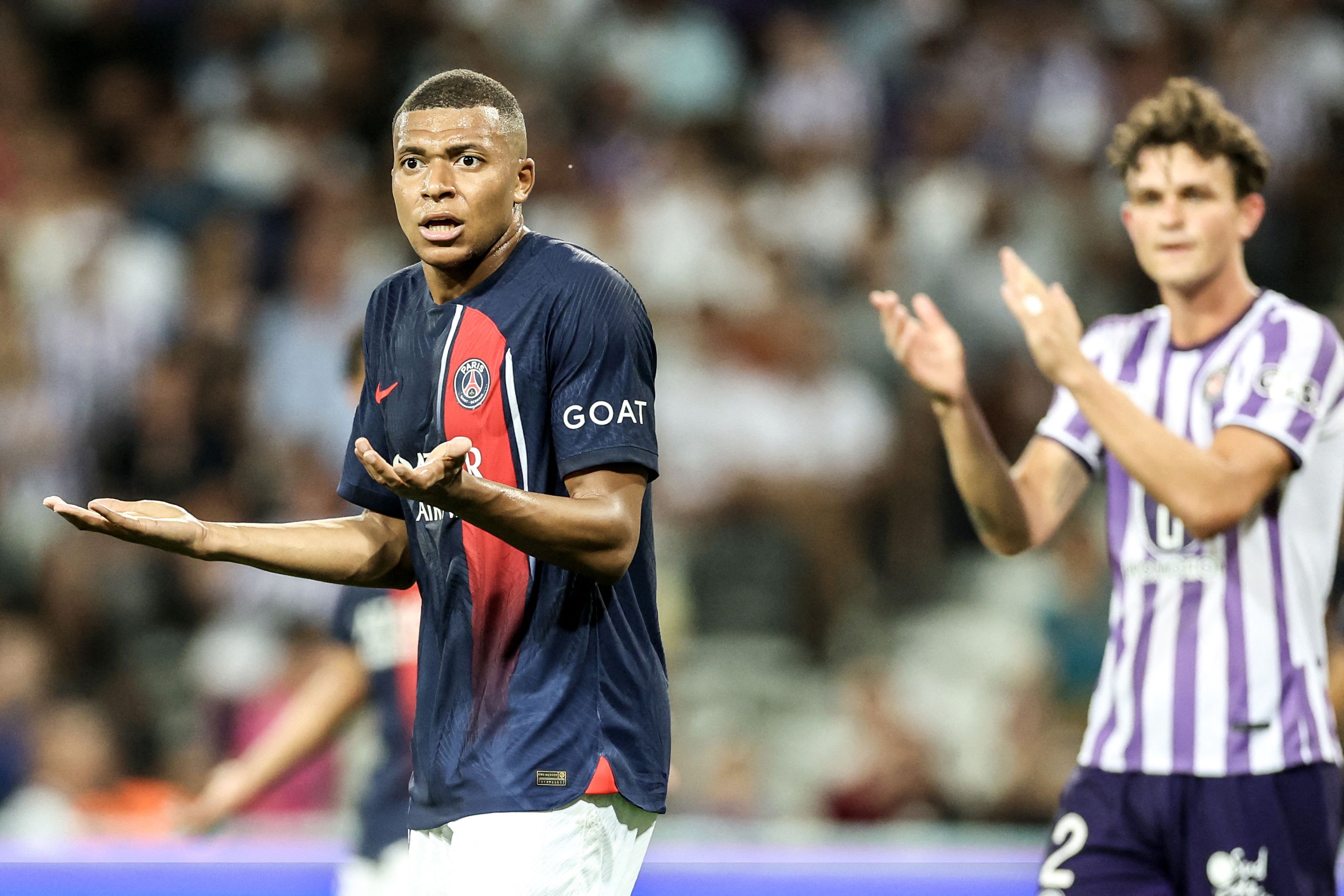 Mbappé anotó contra el Toulouse