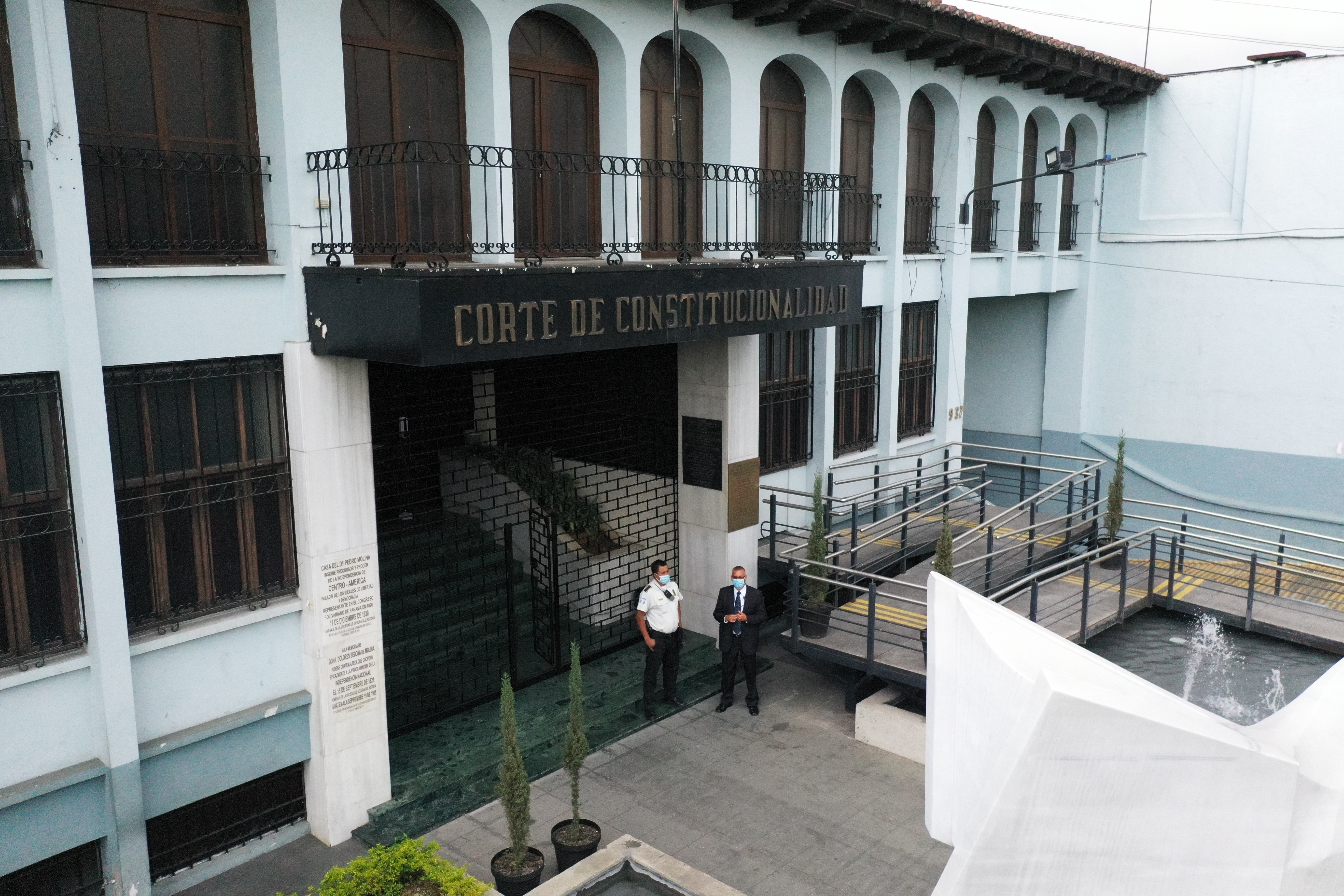 Fachada del edificio de la Corte de Constitucionalidad ubicado en la 11  avenida y 9 calle de la zona 1 de la ciudad de Guatemala. (Foto Prensa Libre: Byron García)