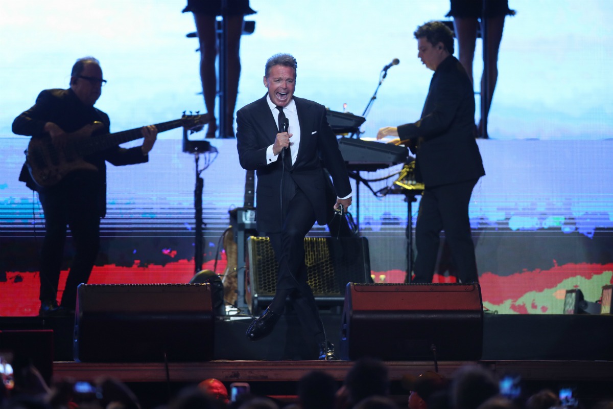 Luis Miguel en su concierto en Guatemala durante 2019.   (Foto Prensa Libre Keneth Cruz)