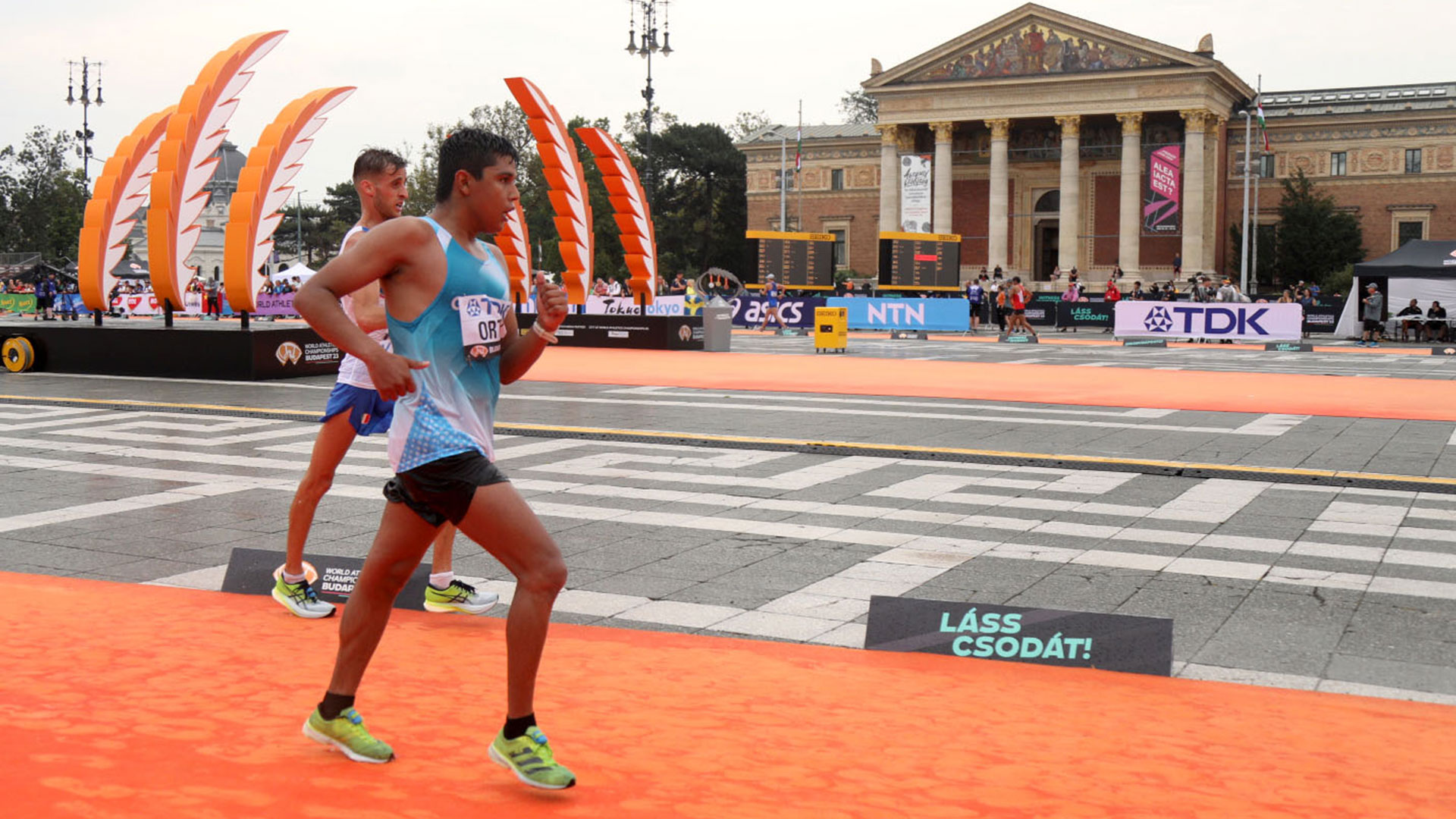 José Ortiz durante los 20 km.