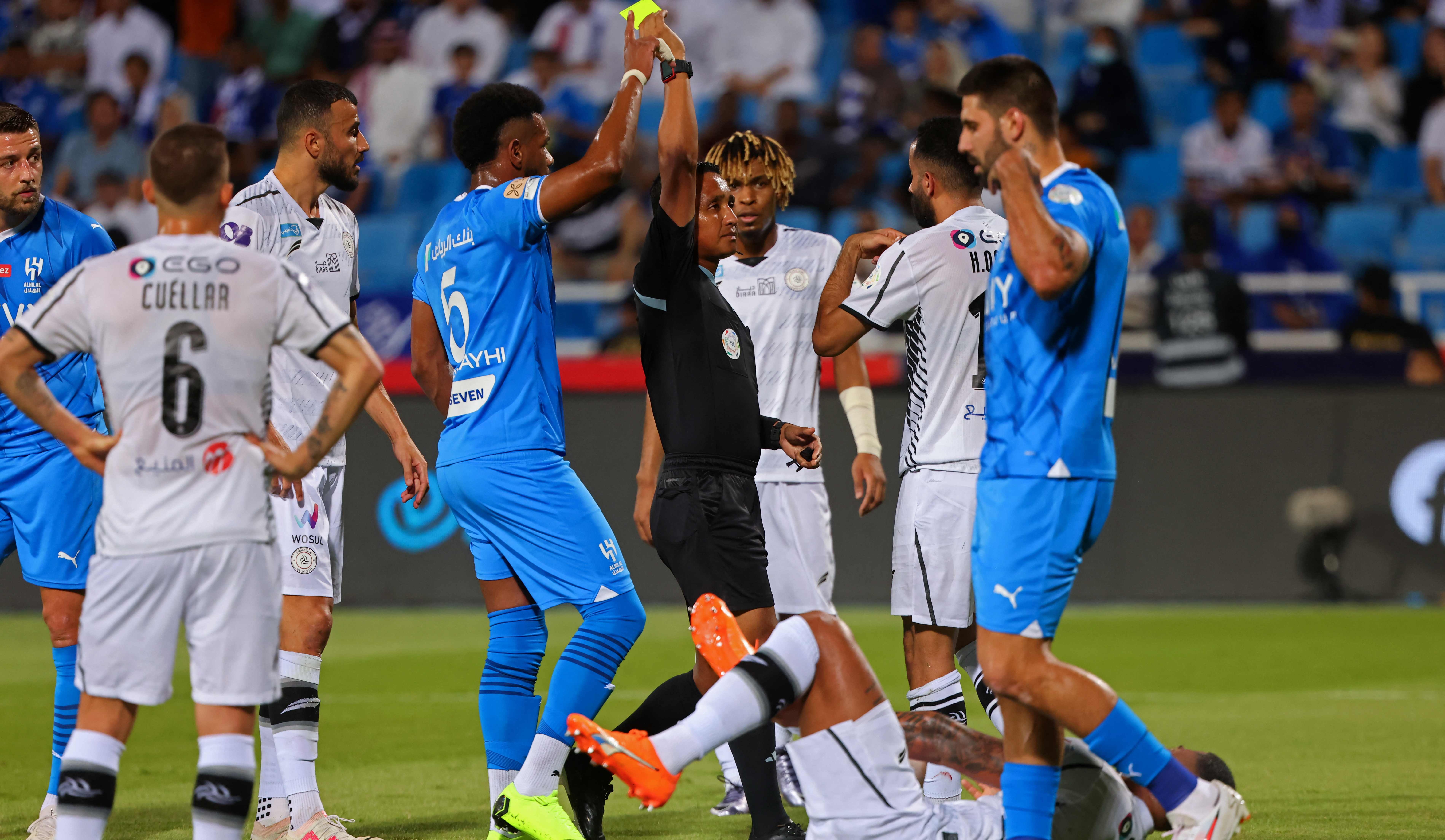 Iván Barton en un partido de la Súper Liga Saudí.