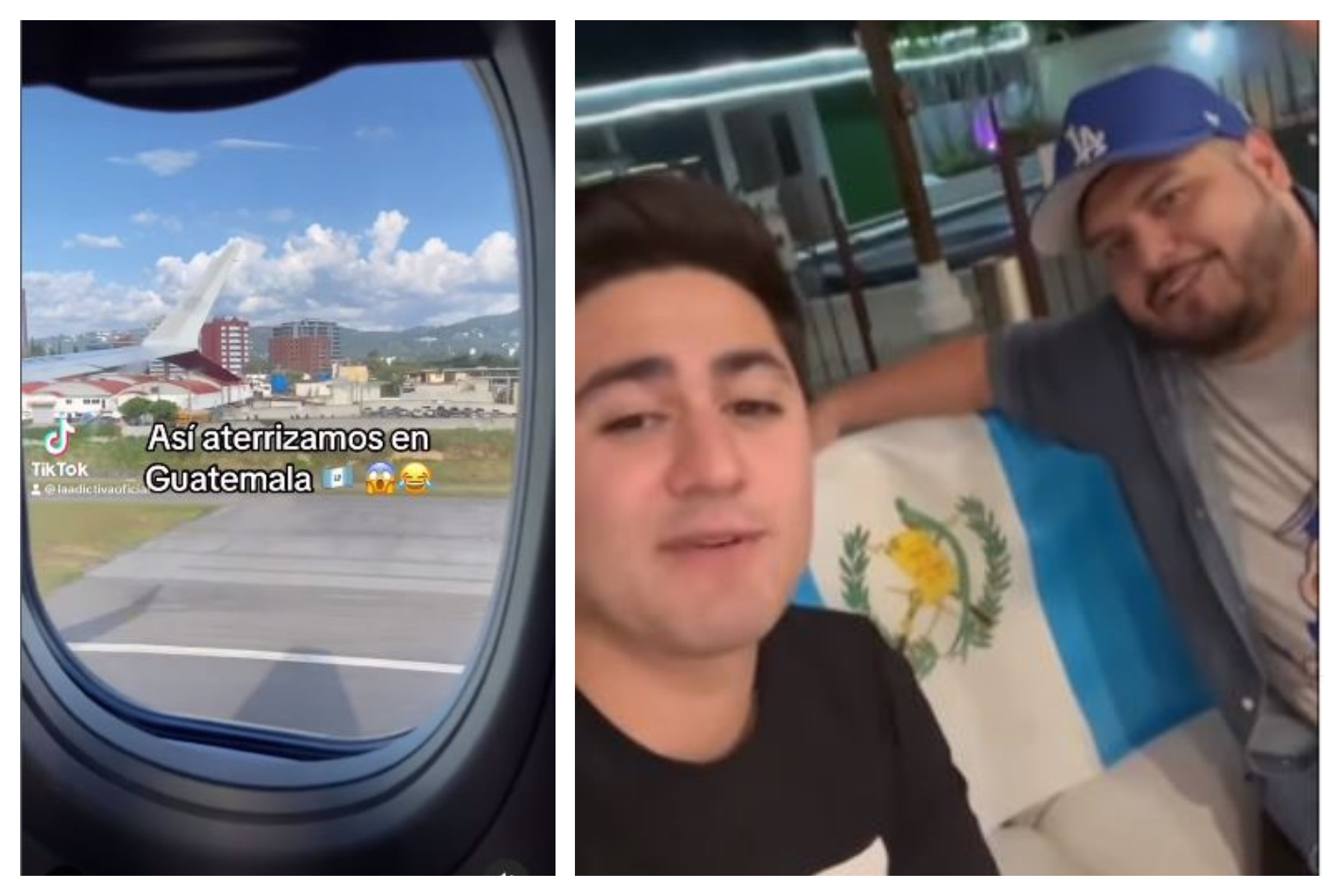 La agrupación "La Adictiva" tuvo un "intenso" aterrizaje al llegar a Guatemala. (Foto Prensa Libre: captura de pantalla vídeos de Instagram @adictivaoficial).