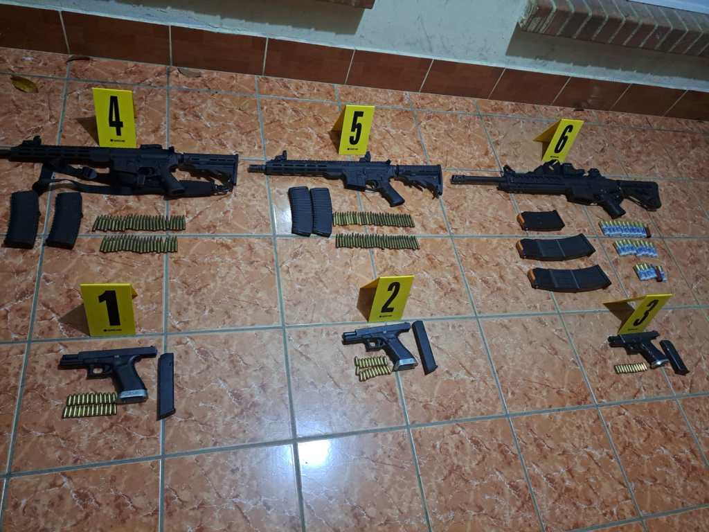 Todas las armas incautadas están debidamente registradas en la Digecam.