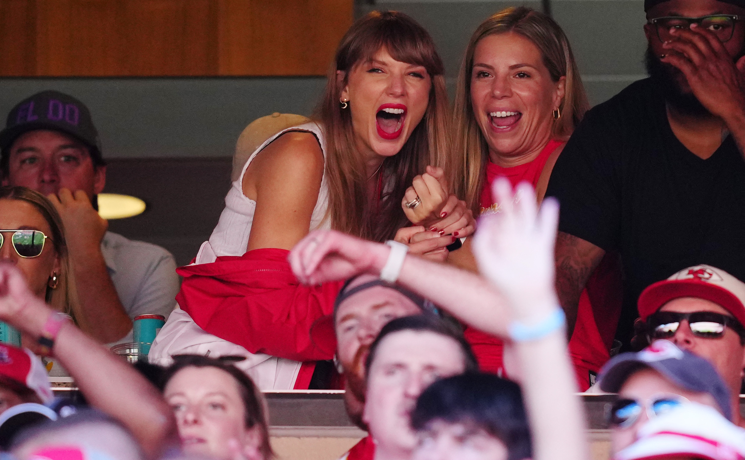 Taylor Swift en el juego de los Chicago Bears y Kansas City Chiefs