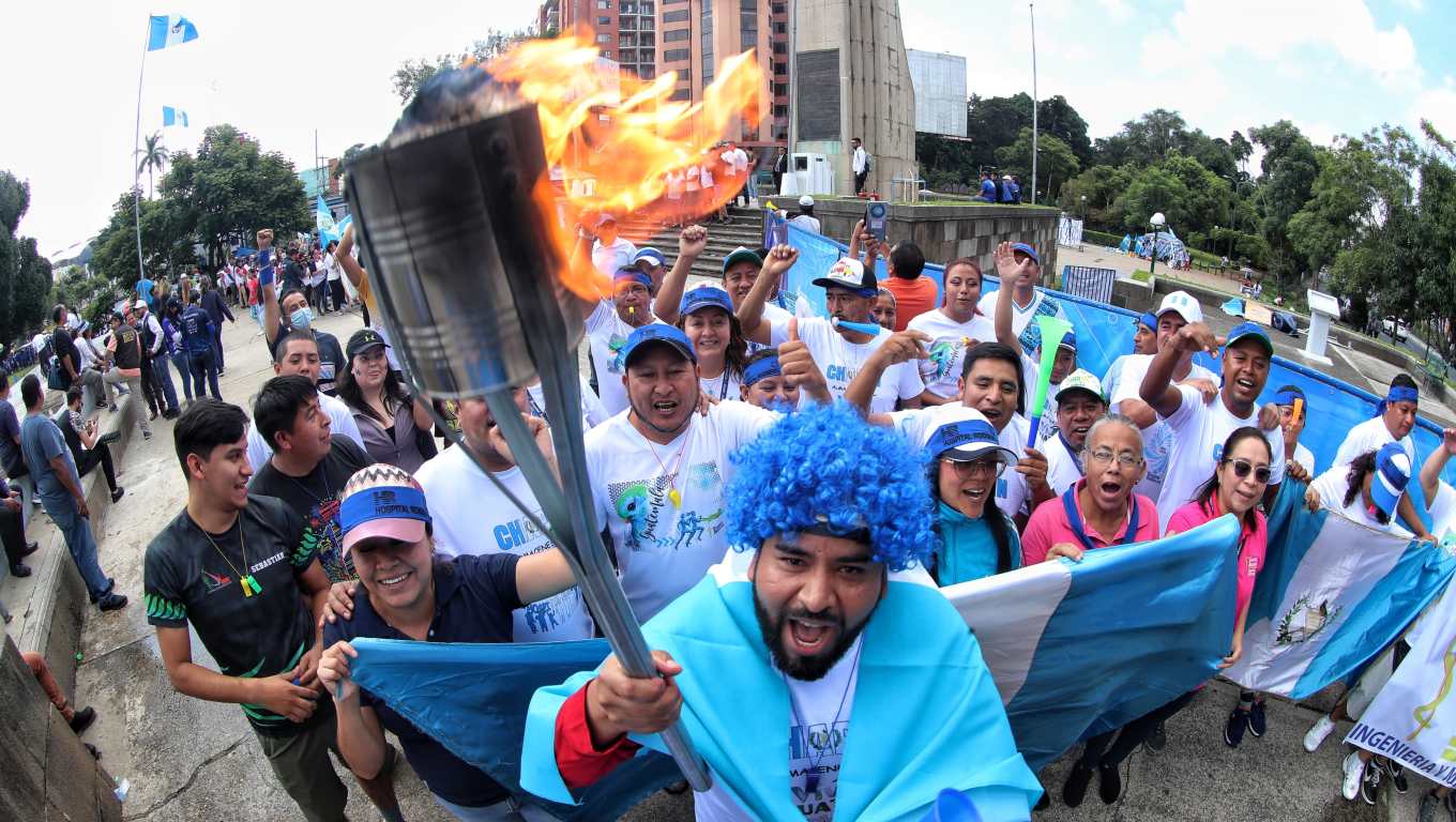 Antorchas por la independencia de Guatemala. 14 de septiembre