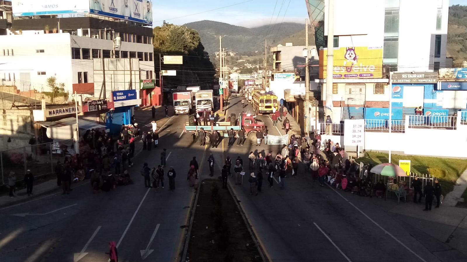 Bloqueos en Guatemala