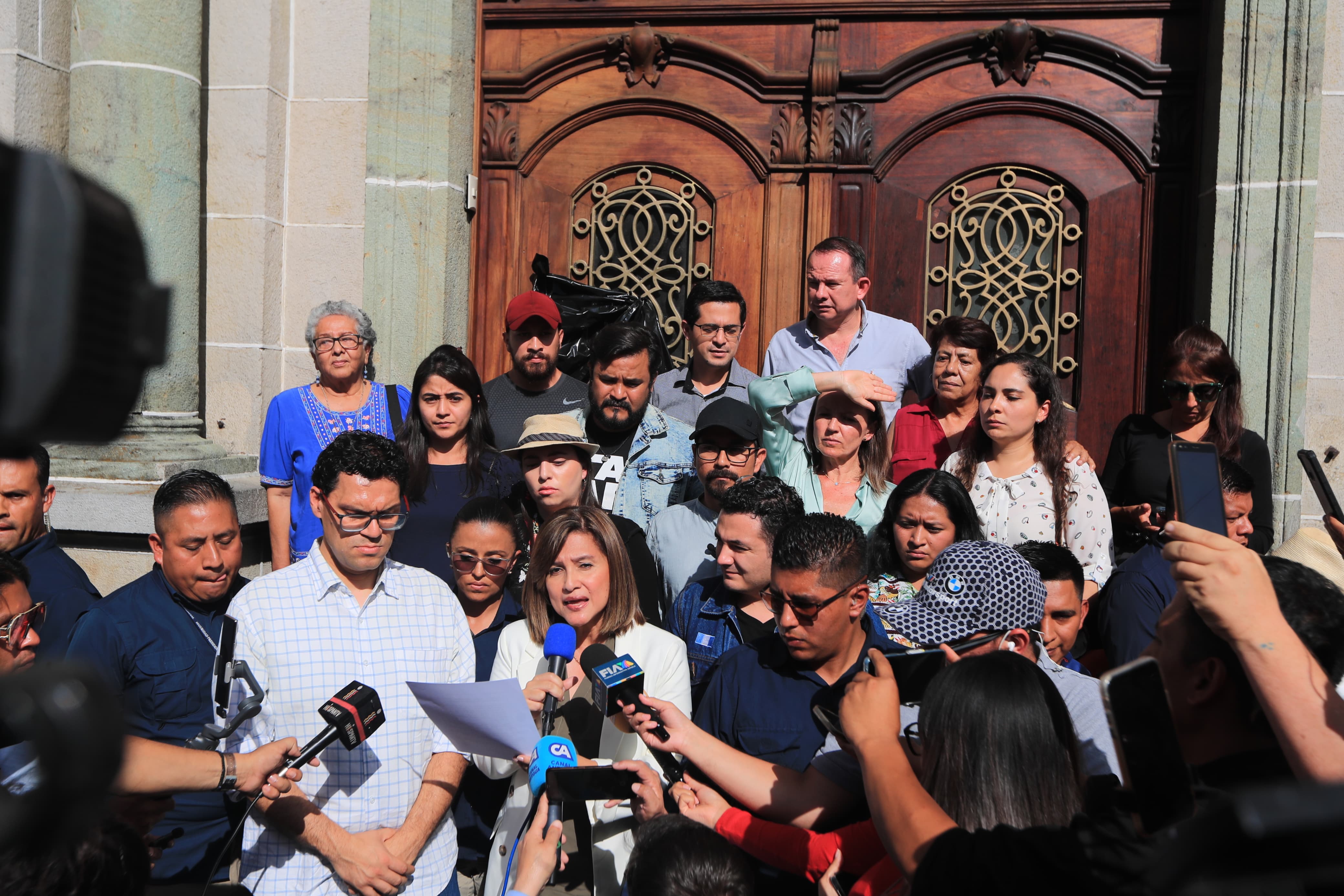 La vicepresidenta electa teme que las acciones recientes busquen anular el proceso electoral. Fotografía: Prensa Libre (Elmer Vargas).