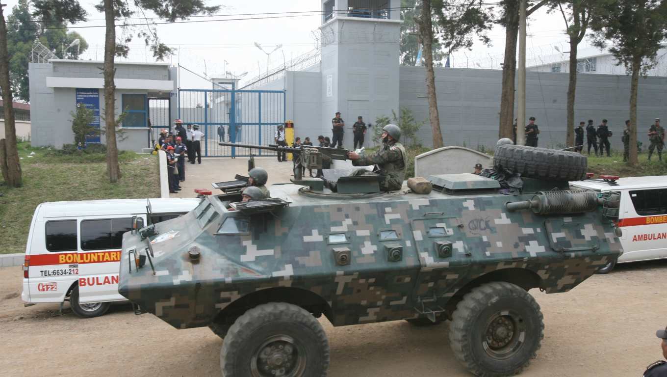 Reos en su mayoría  de la pandilla del Barrio 18,  se encuentran recluidos en la cárcel Fraijanes  2. (Foto Prensa Libre: Hemeroteca PL)