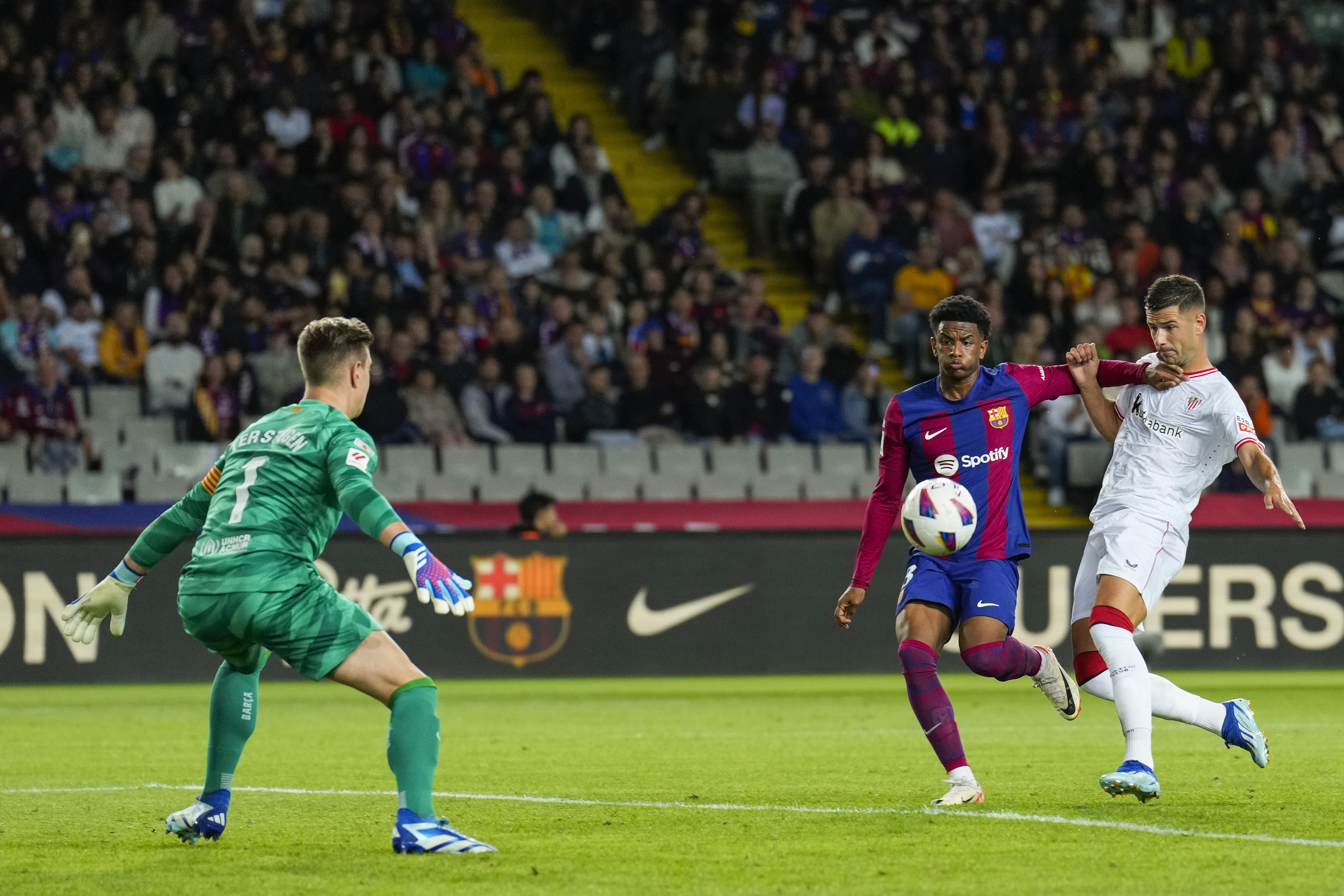 Barcelona y Athletic en su último enfrentamiento.