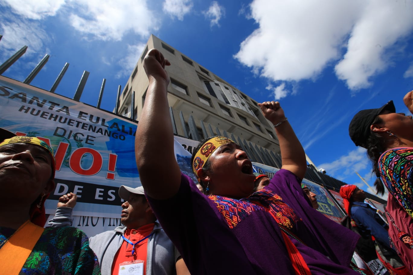 Las protestas contra Consuelo Porras continúan en la capital. (Foto Prensa Libre: Carlos Hernández Ovalle)