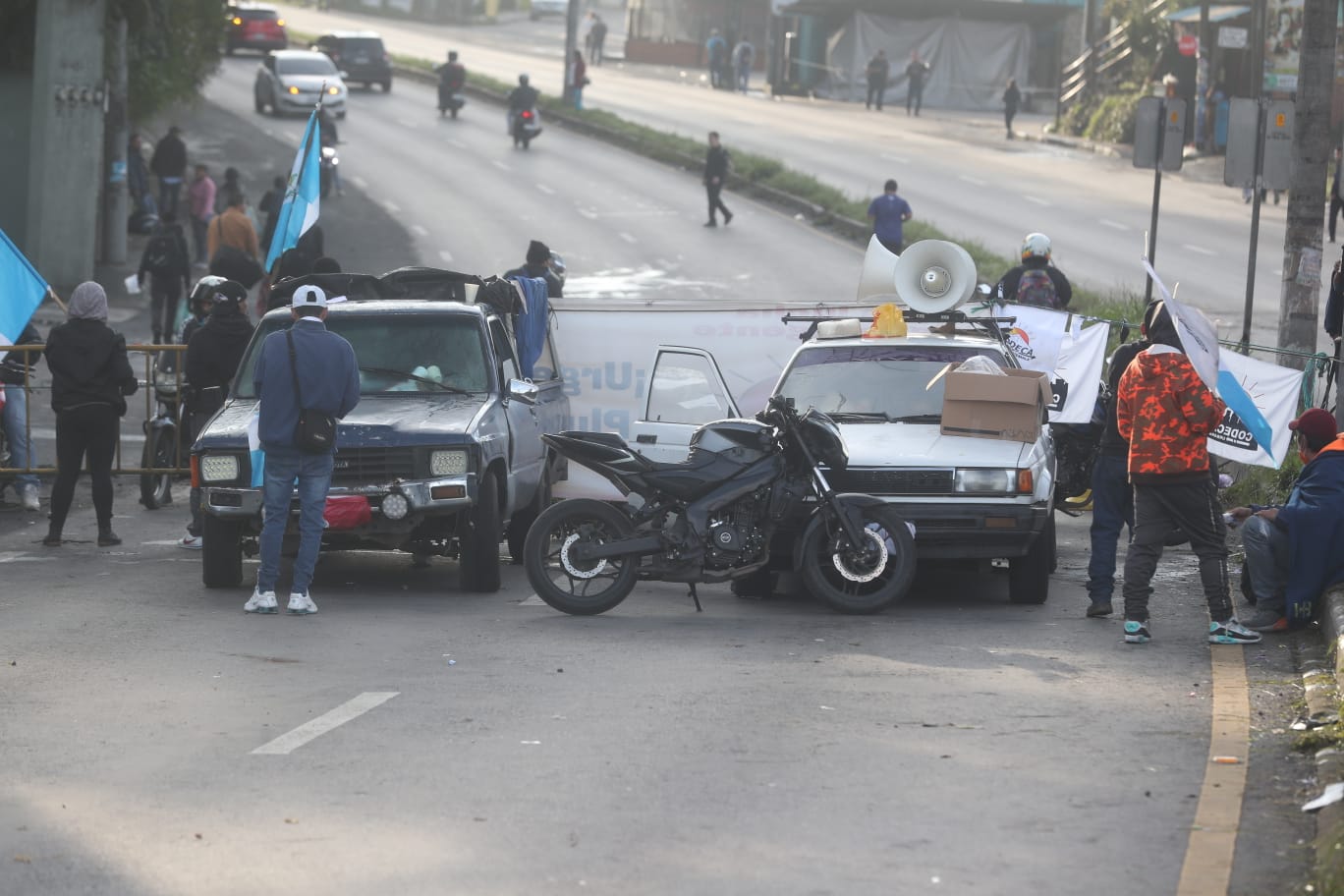 Bloqueos Guatemala Carrtera a El Salvador