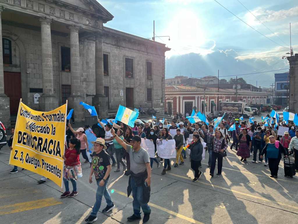 Manifestaciones en Xela