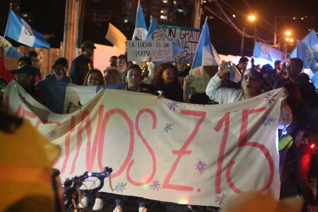 Marcha de vecinos en la zona 15