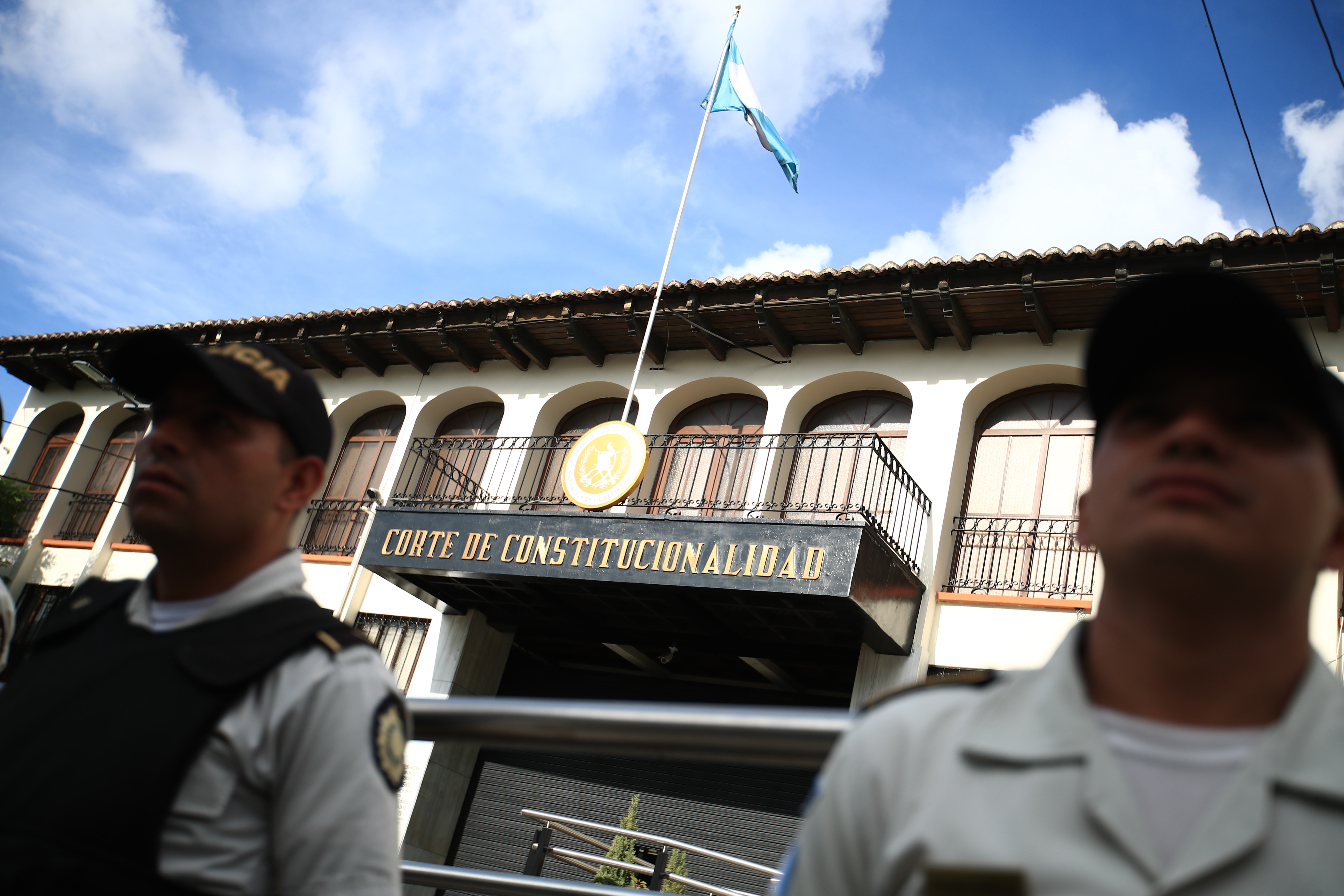 Sede de la Corte de Constitucionalidad, donde también ha habido protestas. (Foto Prensa Libre: Carlos Hernández Ovalle)