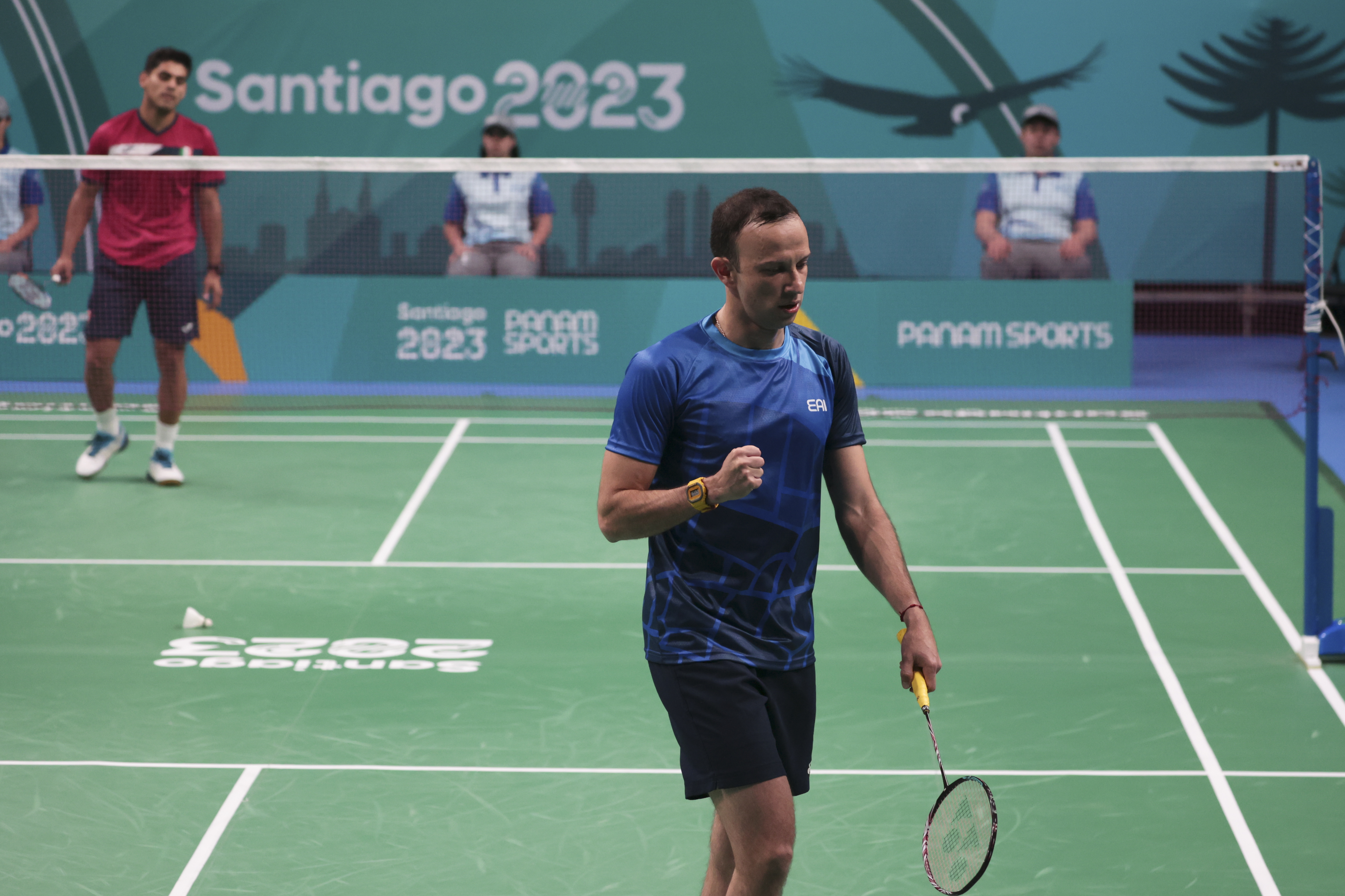 Kevin Cordón buscará este día su tercer oro en Panamericanos. Foto Prensa Libre (Javier Vergara/Santiago 2023 vía Photosport)