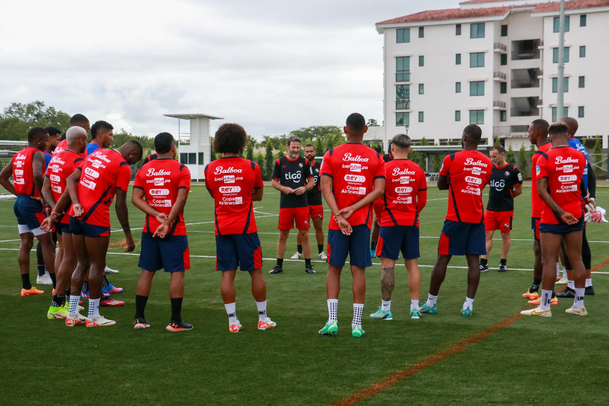 Selección de Panamá en entrenamietno