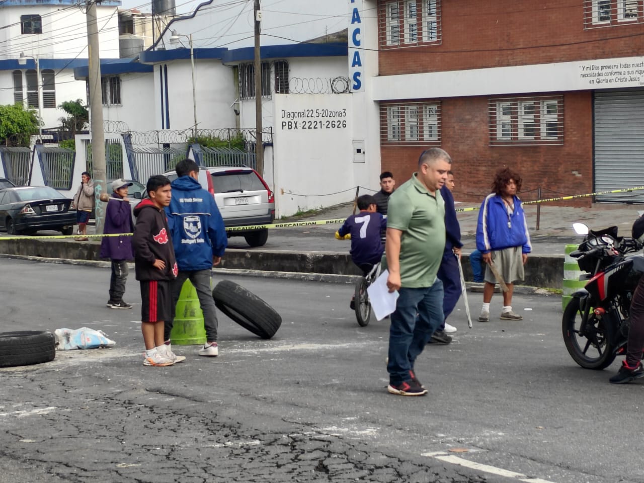 Fotos: Así transcurre la jornada de bloqueos en el departamento de Guatemala el 10 de octubre de 2023 tras 9 días de protestas'