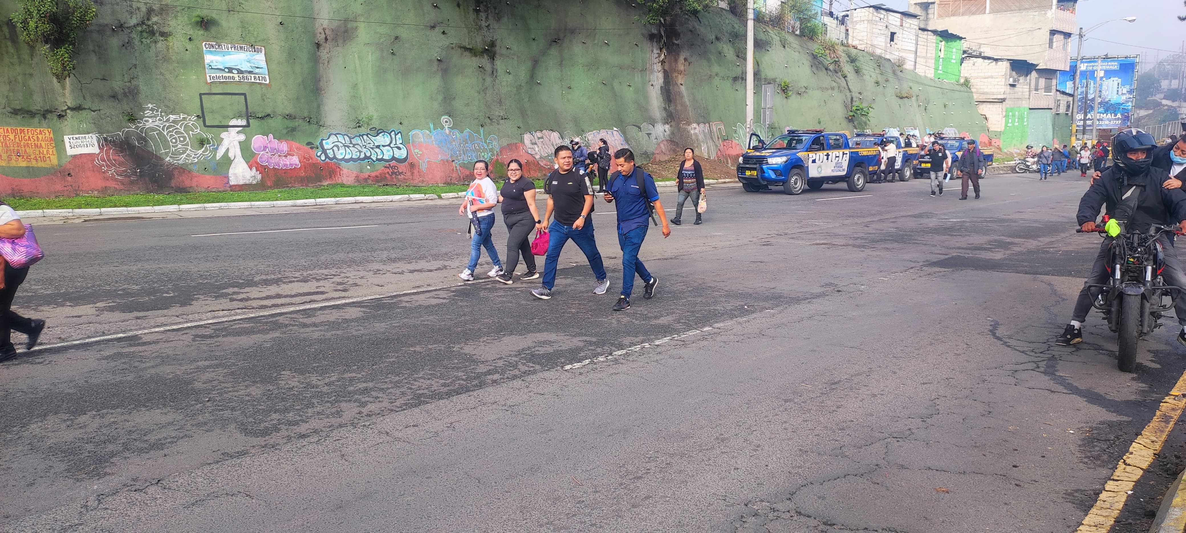 Fotos: Así transcurre la jornada de bloqueos en el departamento de Guatemala el 10 de octubre de 2023 tras 9 días de protestas'