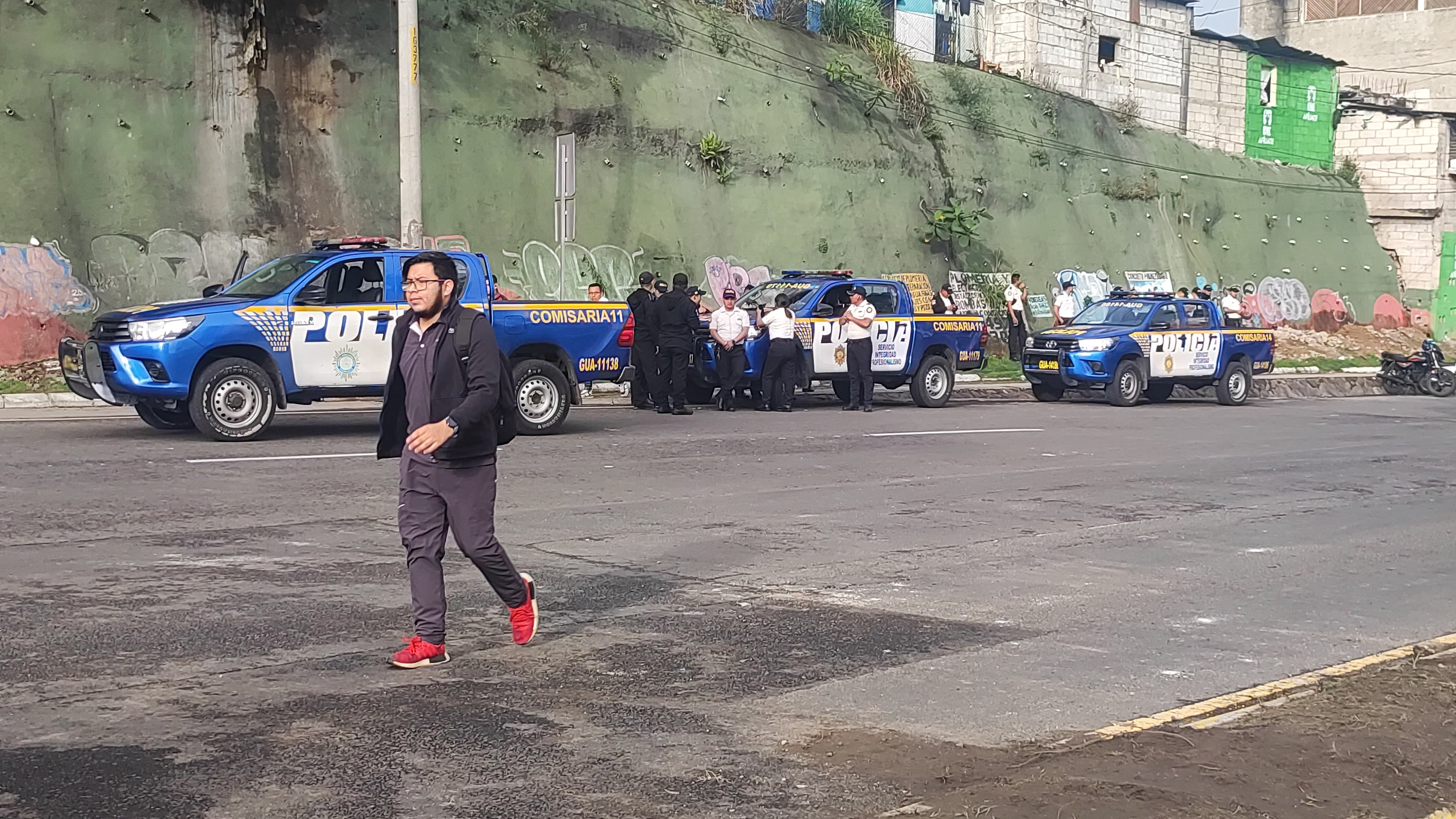 Fotos: Así transcurre la jornada de bloqueos en el departamento de Guatemala el 10 de octubre de 2023 tras 9 días de protestas'