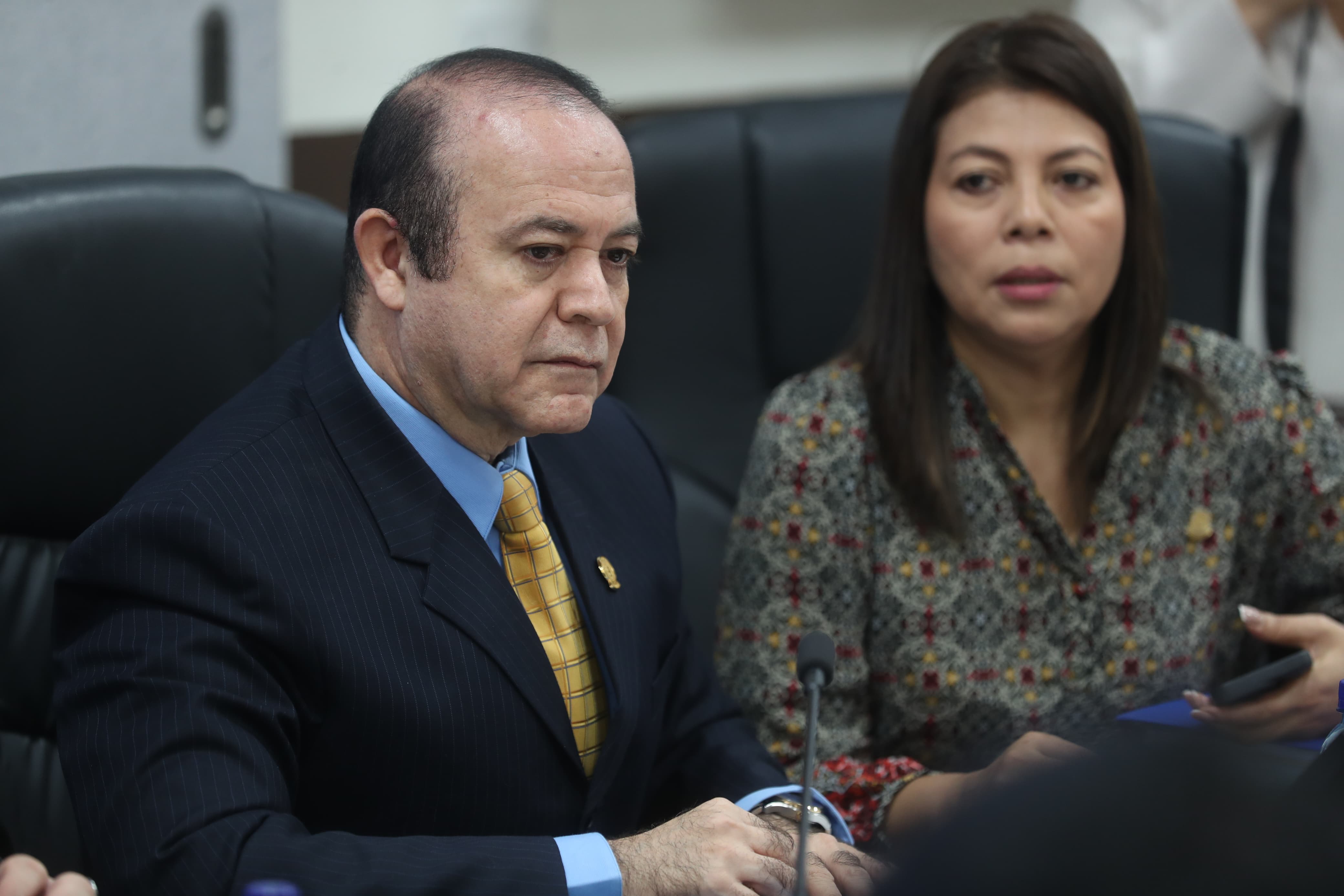 El magistrado de conciencia acudió a una reunión de trabajo en el Congreso de la República. Fotografía: Prensa Libre (Erick Ávila). 