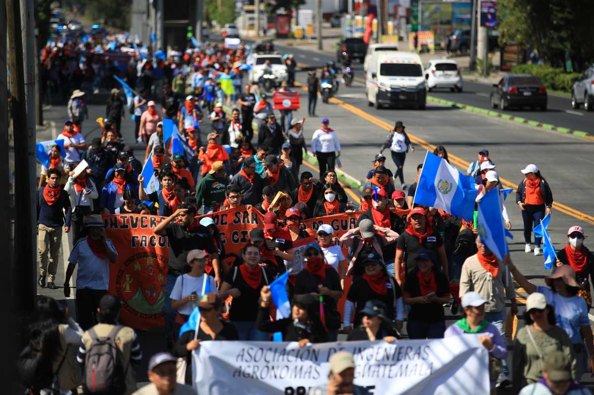 Fotos: Así transcurren las manifestaciones por el día de la Revolución, en este 20 de octubre de 2023