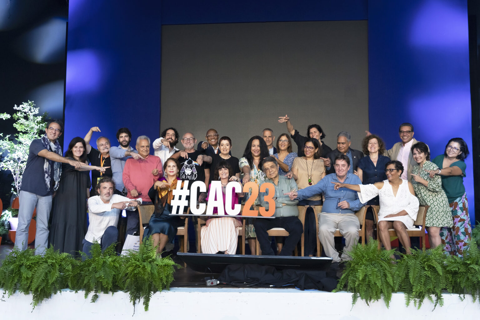 Parte de los participantes durante el Festival Centroamérica Cuenta en 2023.   (Foto Prensa Libre: CAC23)