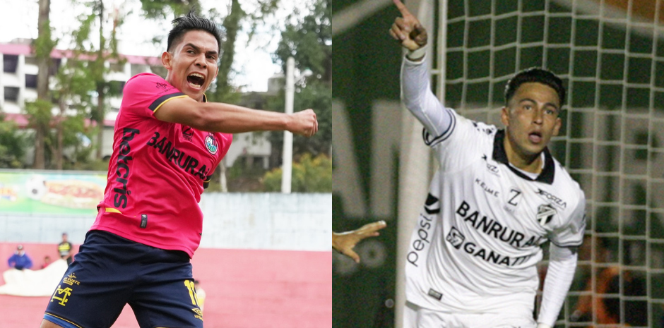 John Méndez y Lynner García celebran goles