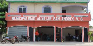 Edificio de la alcaldía auxiliar de San Andrés Villa Seca, Retalhuleu. (Foto Prensa Libre: cortesía de Municipalidad de San Andrés Villa Seca)