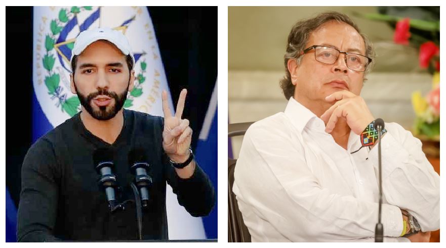 Nayib Bukele y Gustavo Petro