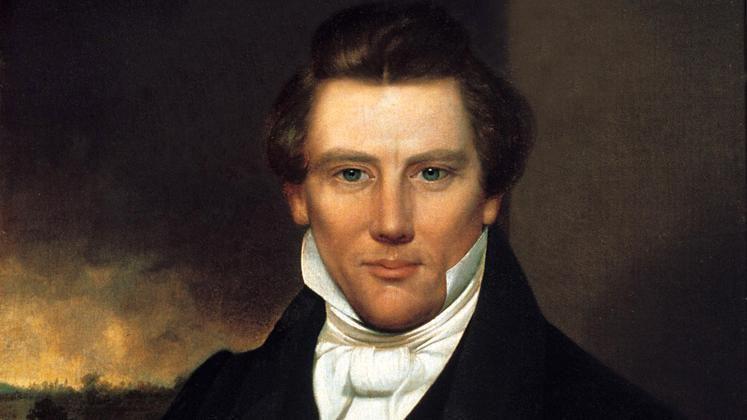 Retrato de Joseph Smith, fechado en 1842, de autor desconocido. 